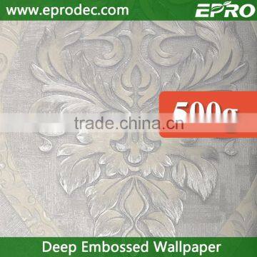 3d embossed non-woven wallpapers for living room