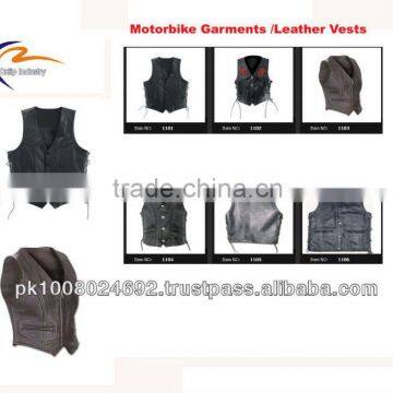 Leather vest men women leather fashion vest