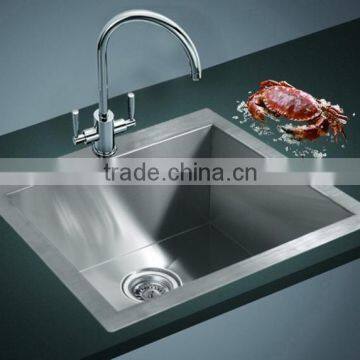 Topmount 304 Steel Single Bowl Handmade Kitchen Sink photo-6