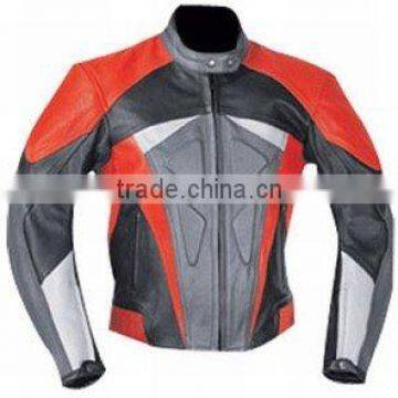 Dl-1223 Leather Motorbike Jacket , Ladies Racer Jacket , Garments