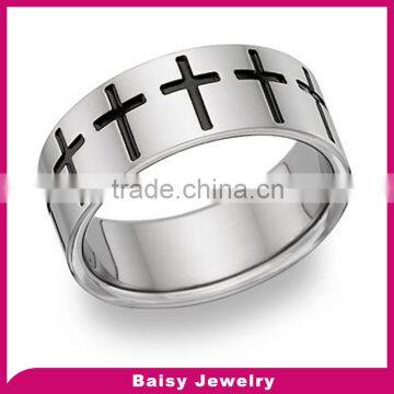 Popular Fashion Wholesale 316l stainless steel christian rings