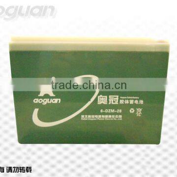 12V28Ah (6-DZM-28) Electric Bicycle GEL Battery