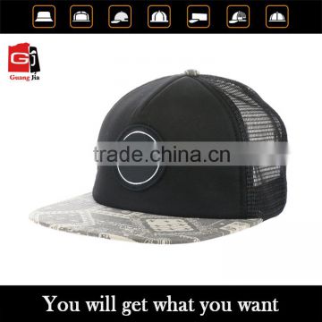 Custom Plain Black 3D Embroidery Patch Wholesale Cheap Design Your Own Trucker Caps