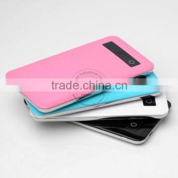 2015 New Arrival Colorful Slim Portable Cell Phone Power Bank/portable Power Bank With LED Indicator
