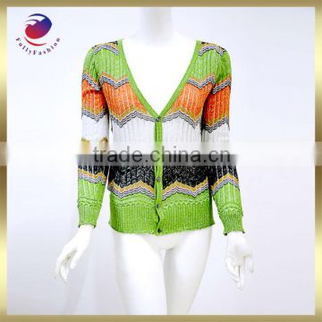 ladies fashion knitted sweater of design