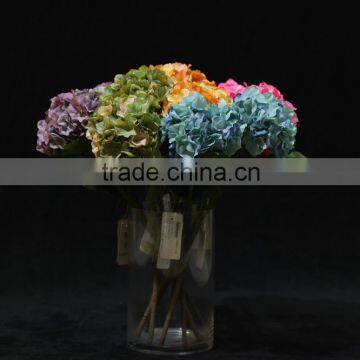 Single Wholesale Silk Flower Hydrangea for Decoration With 30 Forks photo-3