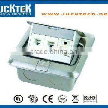 Multifunctional pop up floor power socket