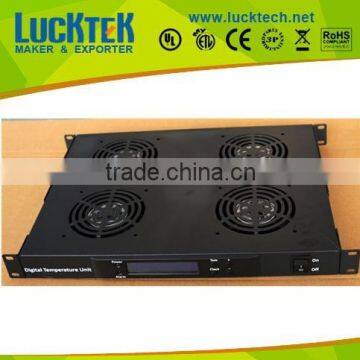 19" rack mounted fan power digital temperature unit