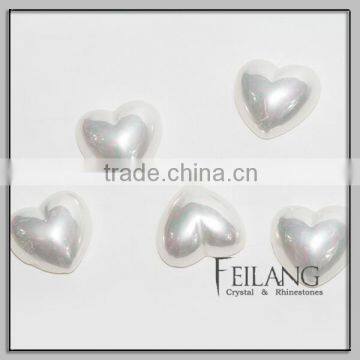 ABS Half Heart Shaped Loose Pearl