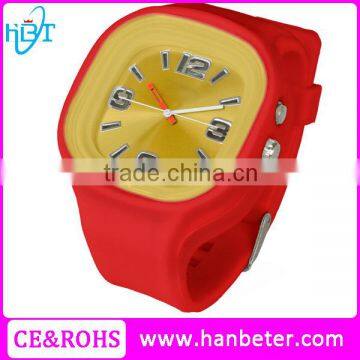 Newest style fashion jelly watch vogue women watch with japan movement from hanbeter