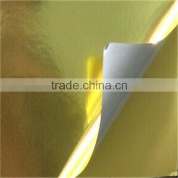 80gsm backed glue self adhesive gold foil paper