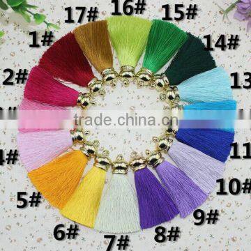Rabbit Fur Pom Pom Keychain With Tassels for Lady Handbag/bag Charm Fur Ball KZ160071 Quality Choice photo-5