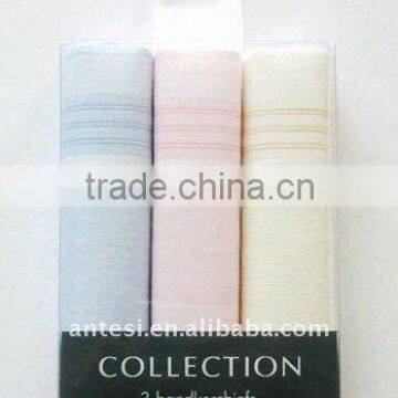 100% cotton handkerchiefs in gift box