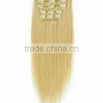 wholesale good remy clip on human hair extension