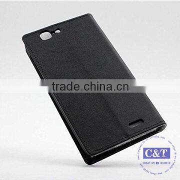 C&T 2015 Stylish New Arrial Book Type Leather Flip Case for Huawei Ascend g7 photo-3