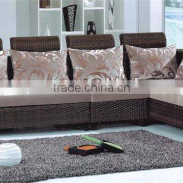 Simple design cheap outdoor wicker furniture modern pe rattan sofas