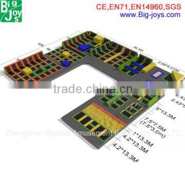 Commercial New Design Professional Outdoor Trampoline Made in China