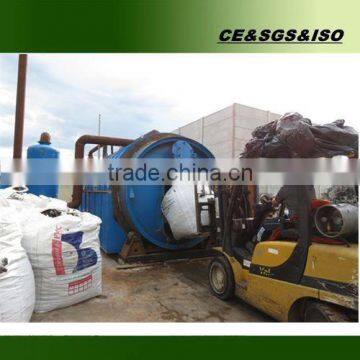 45% crude oil extraction pyrolysis tire recycling system