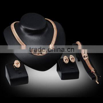 Punk Style African Bride Jewelry Sets Heavy Statement Jewelries Engraved Charm Jewelry Accessories