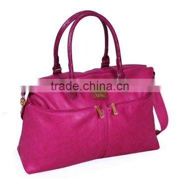 pu leather travel bag