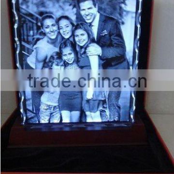 pure crystal 3D laser for souvenir gift (R-0013)