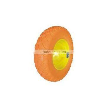 high quality wheelbarrow PU rubber wheel 3.50-4