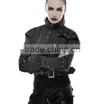 New Punk Rave Women Diesel-punk Jacket Black Goth photo-5