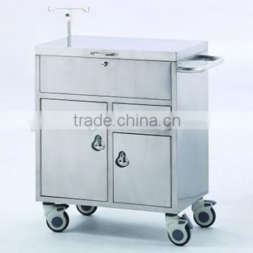 Stainless steel trolley for emergency