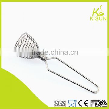 rotary spiral shape egg beater tool stainless steel egg whisk