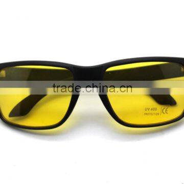Hot New Black Frame Yellow Lens Night Safety Sports Sunglasses photo-2