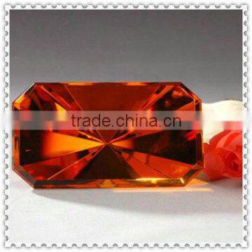 Light Brown Rectangle Crystal Diamond For Wedding Decoration