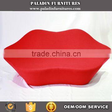 Living Room Furniture Red Lip Shaped Sofa