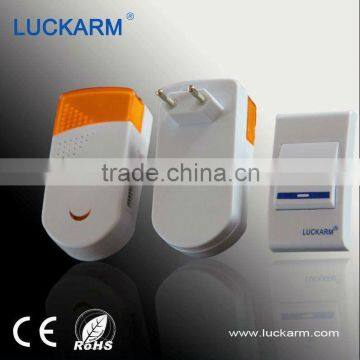 AC 220v power 32 melody intelligent wireless doorbell with 2 receiver