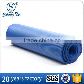 183cm long 10mm thick eco-friendly nbr yoga mat