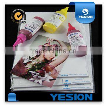 Super-quality 115gsm-260gsm one side inkjet cast coated glossy photo paper