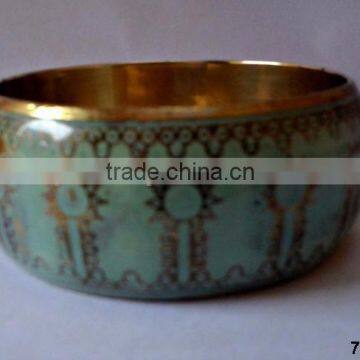 Brass Metal Fashion Bangle Bracelet Painted photo-3