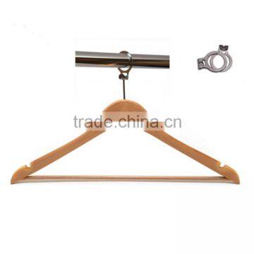 Manufacturer Wooden Hanger With Anti-theft Ring Made in China photo-2