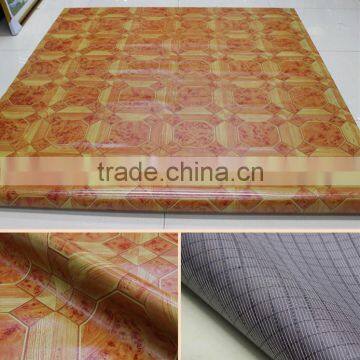 Protective non-slip PVC Mesh Fabric Back Vinyl Floor Roll