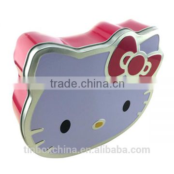 high quality beautiful hello kitty cute character tin box