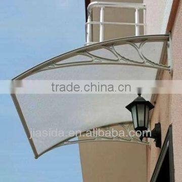 High quality durable pc solid plastic awning canopy /PC sheet canopy/awning