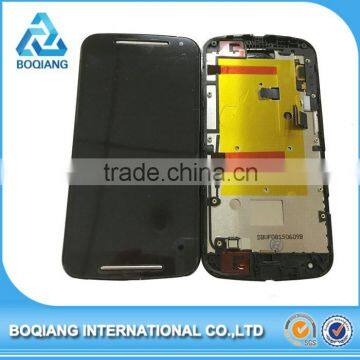 100% wholesale price cellphone repair for motorola g2 screen lcd screen for motorola g2 with frame for moto g2 screen