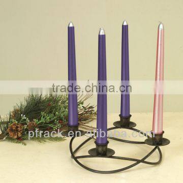 Christmas candles chrome wick holder