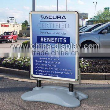 Aluminum snap frame a1 outdoor pavement billboard