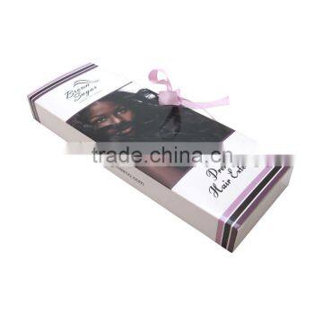 last design custom paper hair extension box for top sale