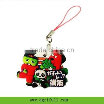 2015 hot new can customized silicone fashion doll keychain