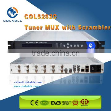 TS Multiplexer Scrambler, two IP outputs with 4 CA simulcrypt scrambler