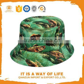 2015 new design wholesale cotton print custom bucket hat