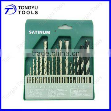 16pcs Combination Drill Bit Set for Metal/Masonry/Wood