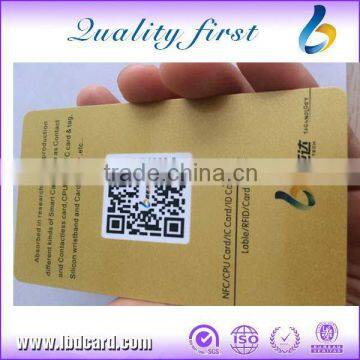 LBD Radio Frequency Identification Card with QR Code
