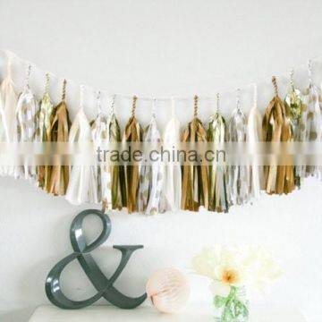 NEW Tassel Garland Banner Paper Tassel Garland Purple Ombre Wedding Decor, Birthday Party, Photo Backdrop, Baby Shower photo-3